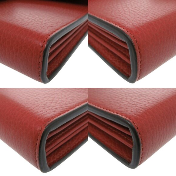 GUCCI Authentic Red Leather Shoulder Bag - Picture 5 of 11